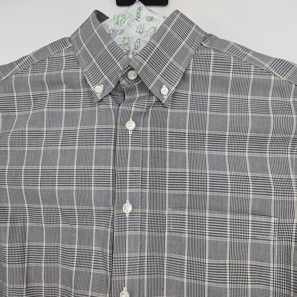 Roundtree‎ & Yorke Shirt Mens Small Black Brown EZ Gold Label Non Iron Button S - Picture 2 of 10